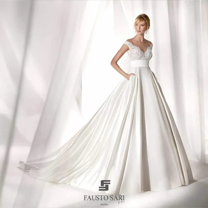 I tessuti dell’abito da sposa: il raso